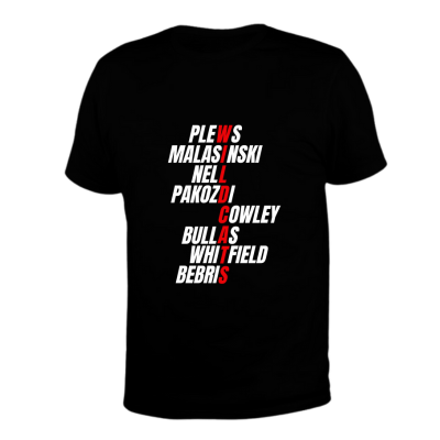 Black Wildcats Player Name T Shirt