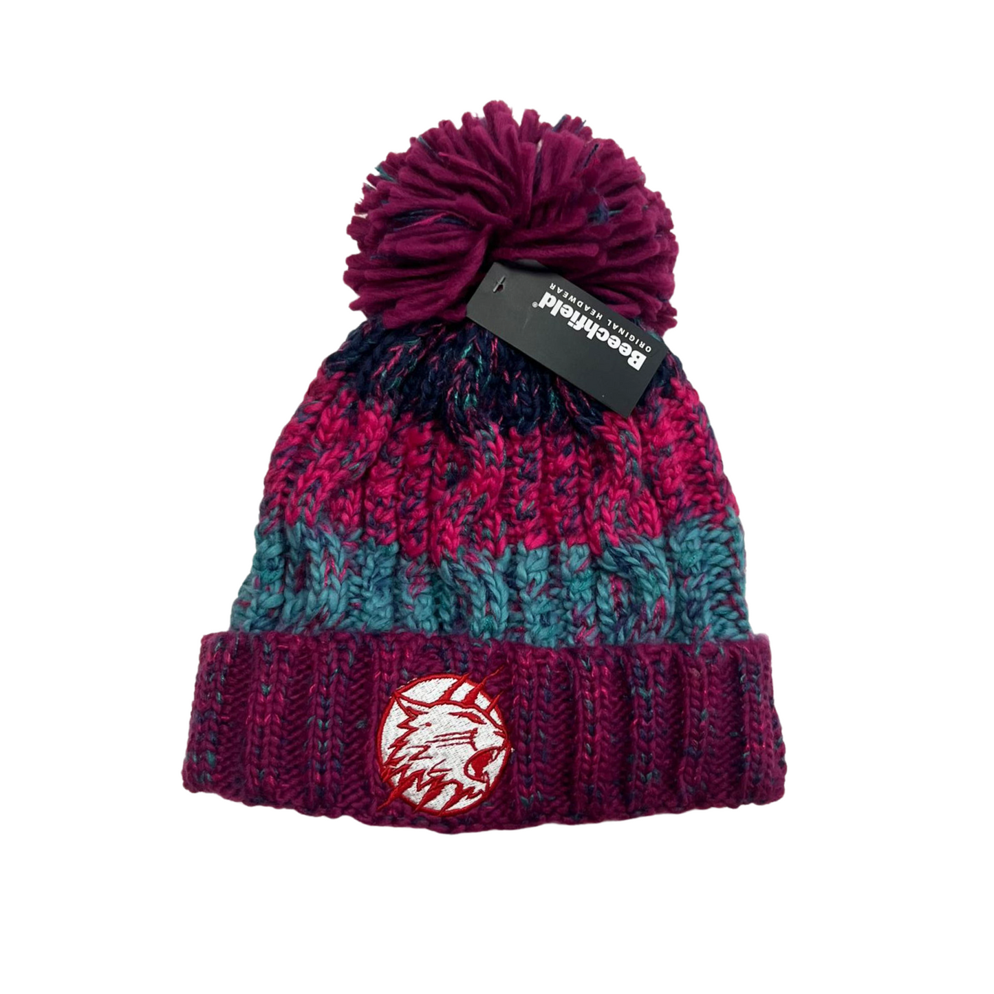 Swindon Wildcats Pink & Turqouise Bobble Hat