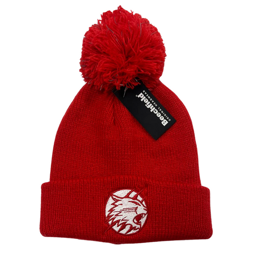 Swindon Wildcats Child Red Bobble Hat