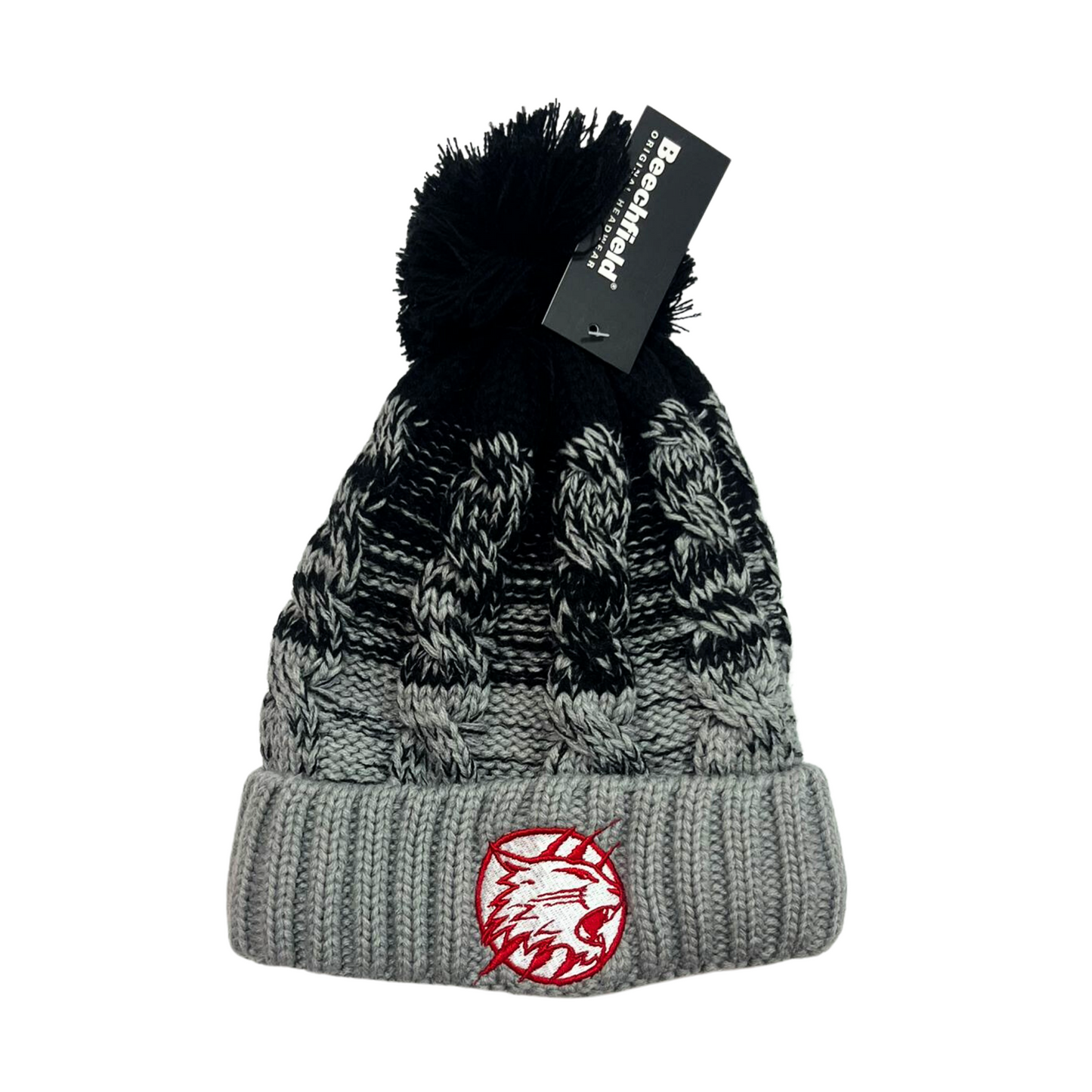 Swindon Wildcats Black & Grey Bobble Hat