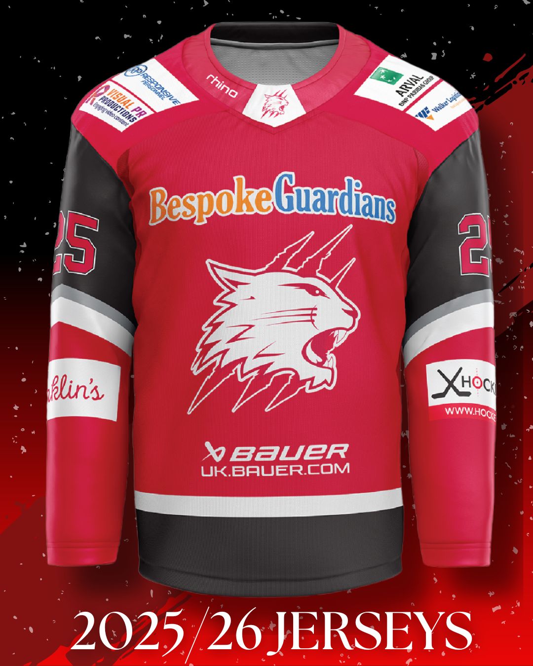 25/26 Swindon Wildcats Replica Jersey (PRE-ORDER) - RED