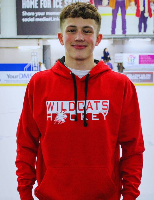 Red WILDCATS HOCKEY Hoodie