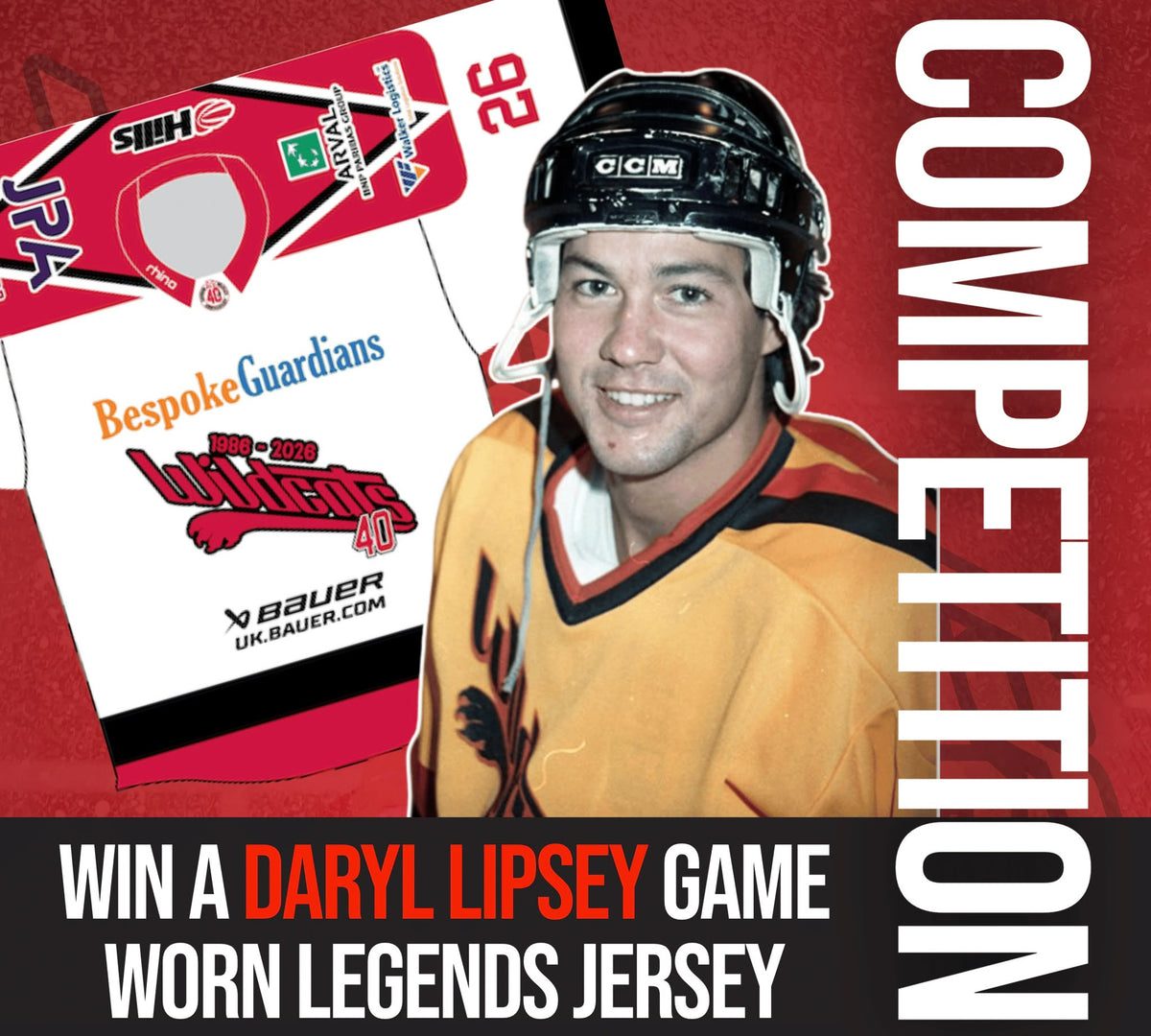 WIN Daryl Lipsey Game-Worn Jersey from the 40th Anniversary Game